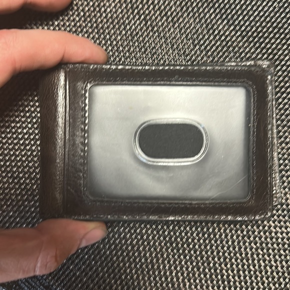 Full leather bifold wallet with money clip! (Used less than a week) - Picture 3 of 6